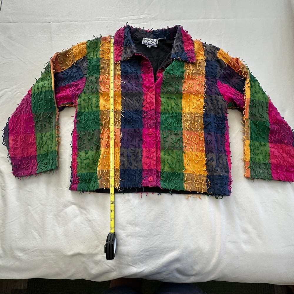 Silver Stream Boho Patchwork Women's Jacket Size L - image 6